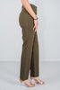 Magic Slim Straight Olive Pants - Whiskey Skies - DEAR SCARLETT