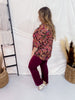 Magic Slim Straight Wine Pants - Whiskey Skies - DEAR SCARLETT