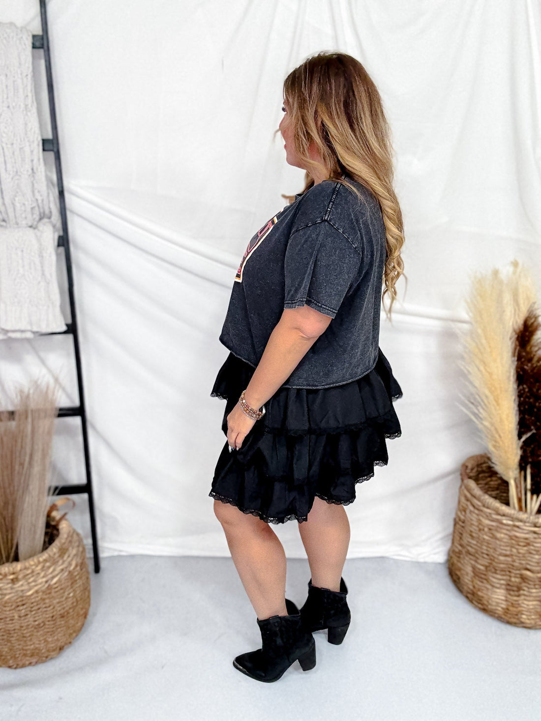 Make It A Double Cropped Short Sleeve T-Shirt - Whiskey Skies - COUNTRY DEEP