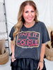 Make It A Double Cropped Short Sleeve T-Shirt - Whiskey Skies - COUNTRY DEEP