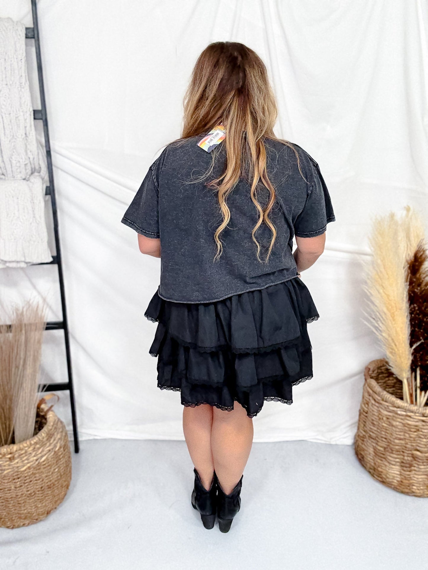 Make It A Double Cropped Short Sleeve T-Shirt - Whiskey Skies - COUNTRY DEEP