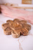 Mango Wood Flower Trinket Dish - Whiskey Skies - YOUNG'S INC