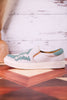 Marian Crackle Effect Slip On Sneakers With Aztec Pattern - Whiskey Skies - VERY G
