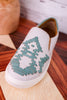 Marian Crackle Effect Slip On Sneakers With Aztec Pattern - Whiskey Skies - VERY G