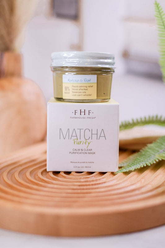 Matcha Purity Calm & Clear Purification Mask - Whiskey Skies - FARMHOUSE FRESH