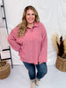 Mauve Button Front Drop Shoulder Top - Whiskey Skies - ANDREE BY UNIT