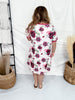 Mauve Rose Print Loungewear Night Dress - Whiskey Skies - SHIRLEY & STONE