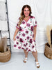 Mauve Rose Print Loungewear Night Dress - Whiskey Skies - SHIRLEY & STONE