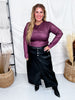 Maxi Skirt In Black Leather - Whiskey Skies - MIKAROSE