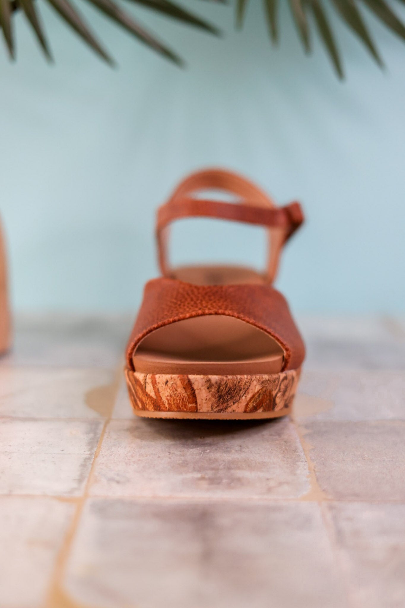 Meet Ya There Cognac Wedges - Whiskey Skies - CORKYS FOOTWEAR