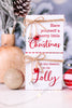 Merry Christmas & Jolly Metal Table Top Decorations - Whiskey Skies - MELROSE INTL
