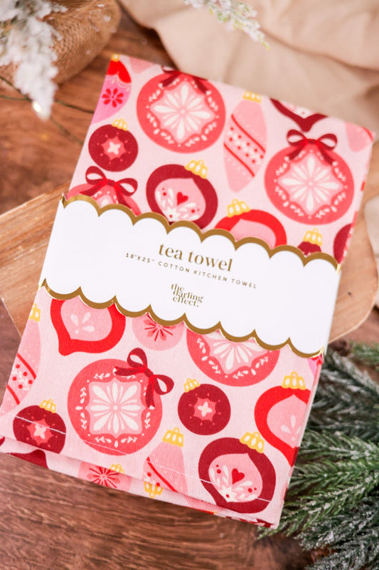 Merry Ornaments Tea Towel - Whiskey Skies - THE DARLING EFFECT