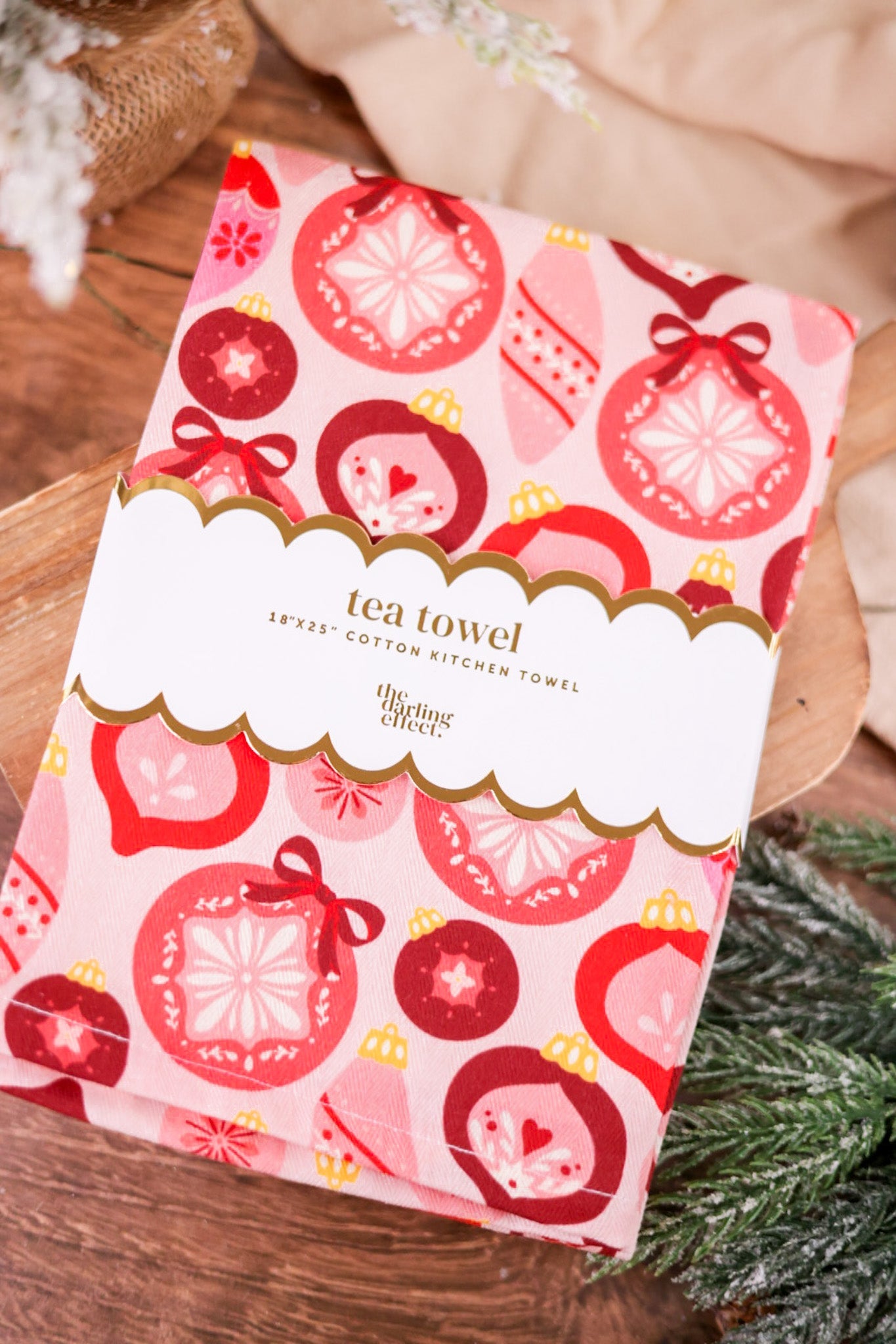 Merry Ornaments Tea Towel - Whiskey Skies - THE DARLING EFFECT