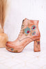 Messapica Beige Platform Boots - Whiskey Skies - SPRING FOOTWEAR
