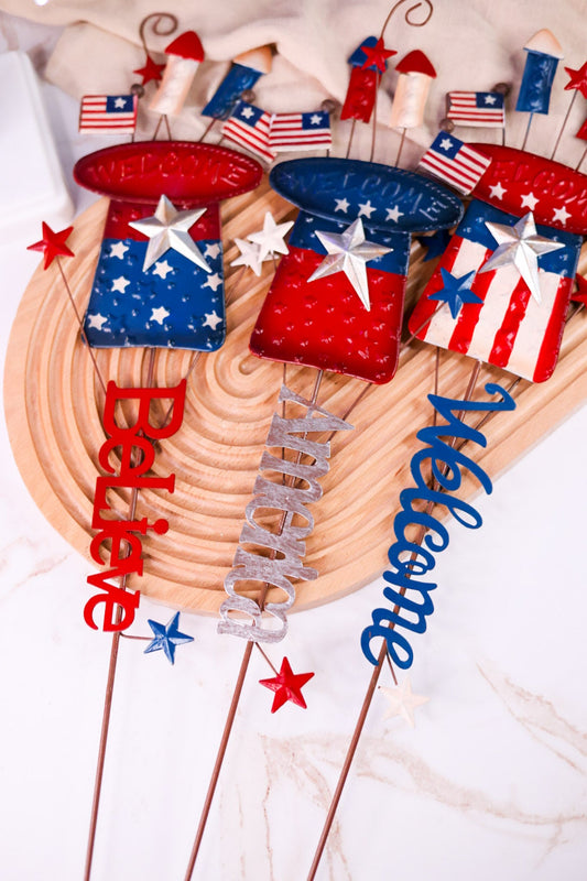 Metal Americana Firecracker Picks (3 Styles) - Whiskey Skies - SPECIAL T IMPORTS INC