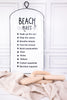 Metal Beach Decor Wall Sign (2 Styles) - Whiskey Skies - YOUNG'S INC