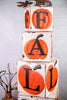 Metal Block Pumpkin Fall Stack - Whiskey Skies - SPECIAL T IMPORTS INC