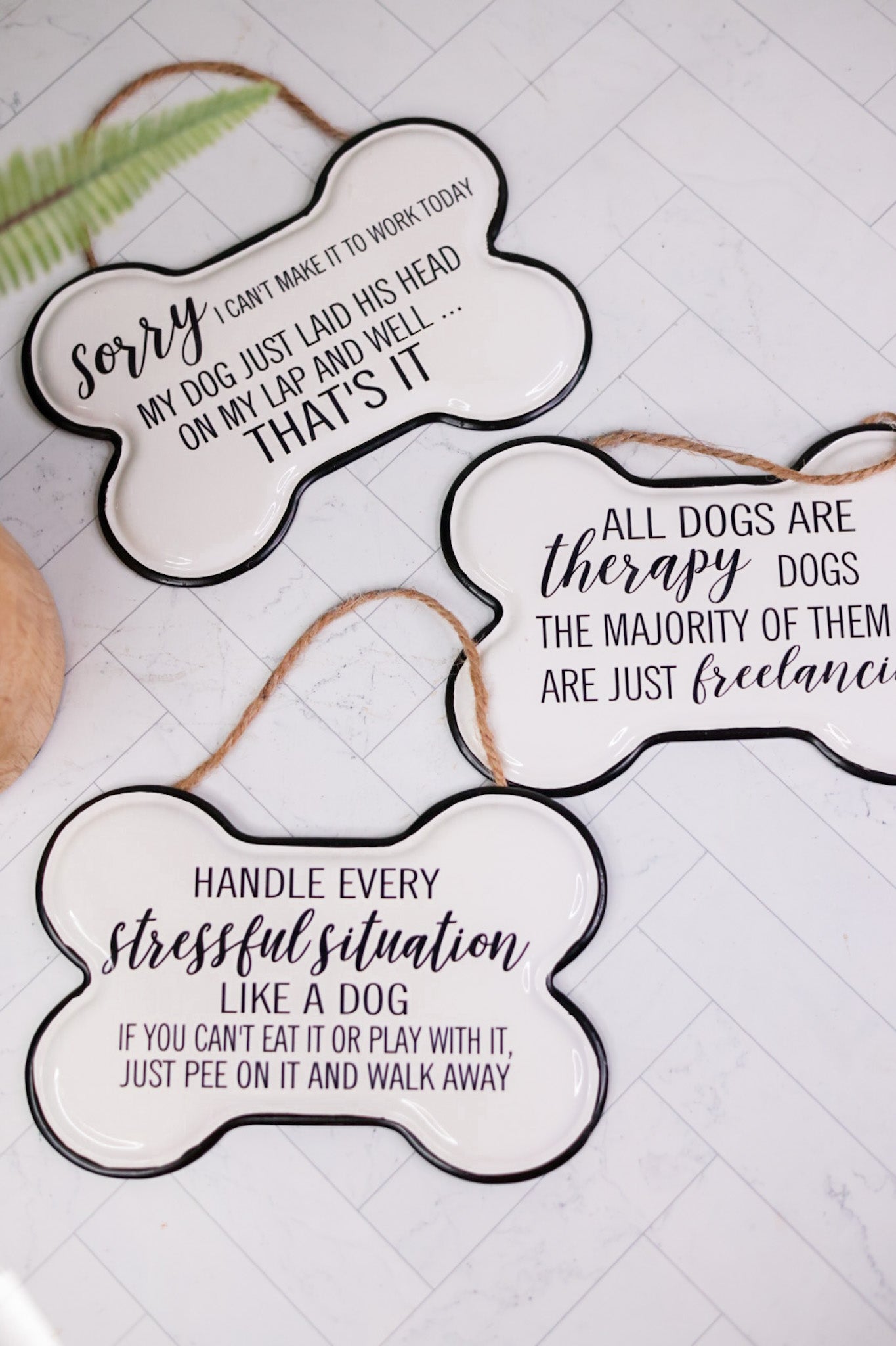 Metal Dog Bone Signs (3 Styles) - Whiskey Skies - YOUNG'S INC
