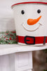 Metal White Snowman With Belt Buckets (2 Sizes) - Whiskey Skies - SPECIAL T IMPORTS INC