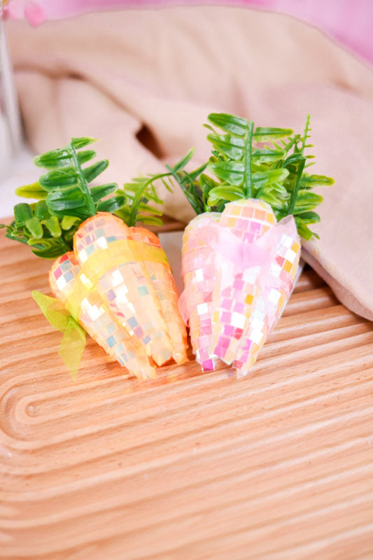 Metallic Easter Carrot Bundles (2 Colors) - Whiskey Skies - SPECIAL T IMPORTS INC