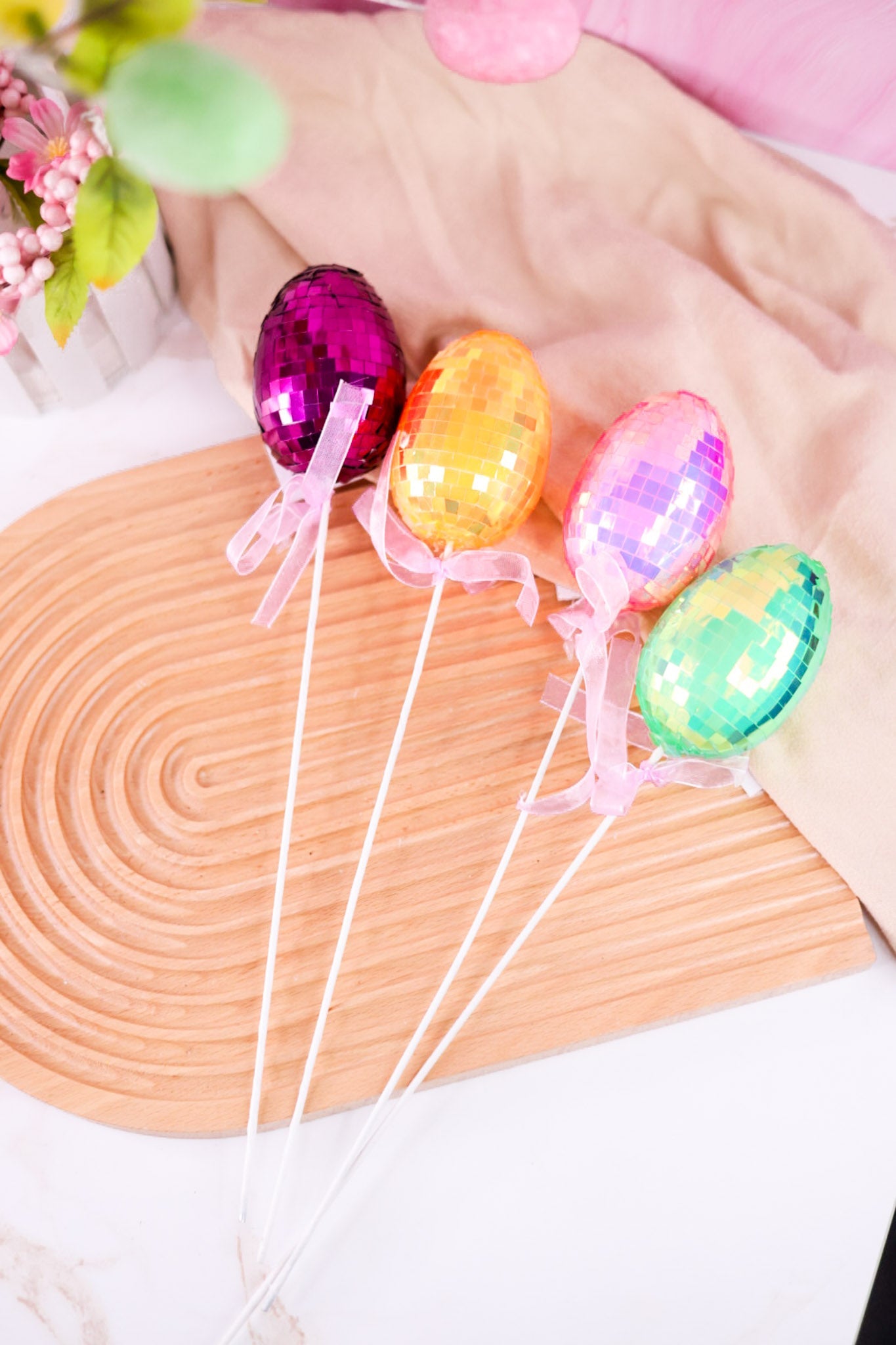 Metallic Shiny Easter Egg Picks (4 Colors) - Whiskey Skies - SPECIAL T IMPORTS INC
