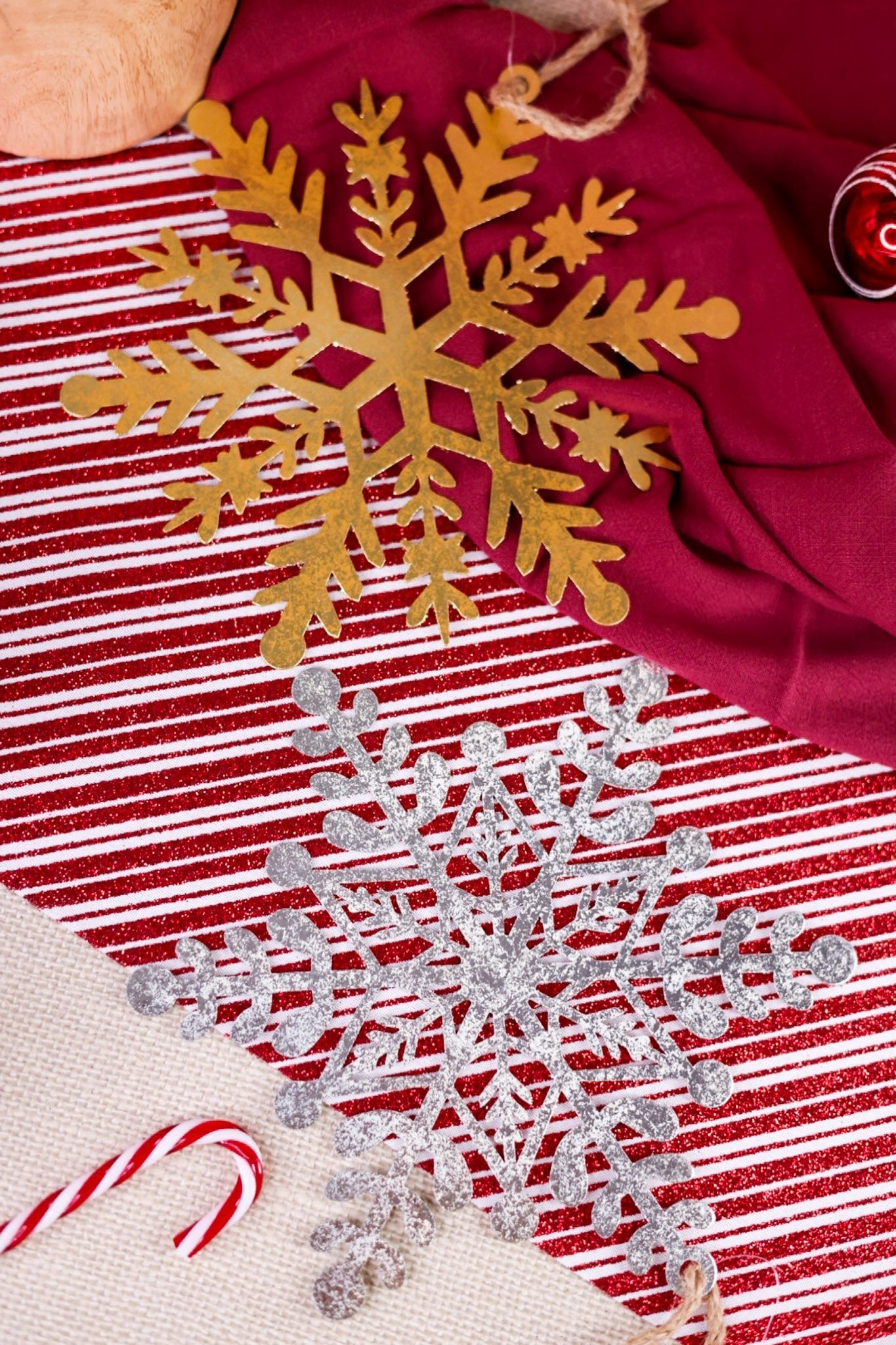 Metallic Snowflake Ornaments (2 Colors) - Whiskey Skies - SPECIAL T IMPORTS INC