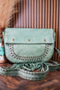 Mianda Green Fringe Shoulder Bag - Whiskey Skies - MYRA BAGS