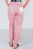 Mica Denim Rustic Pink High - Rise Jogger Crop - Whiskey Skies - MICA DENIM