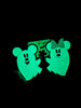 Mickey and Minnie Glow in the Dark Ghosts Zip Around Wallet - Whiskey Skies - LOUNGEFLY