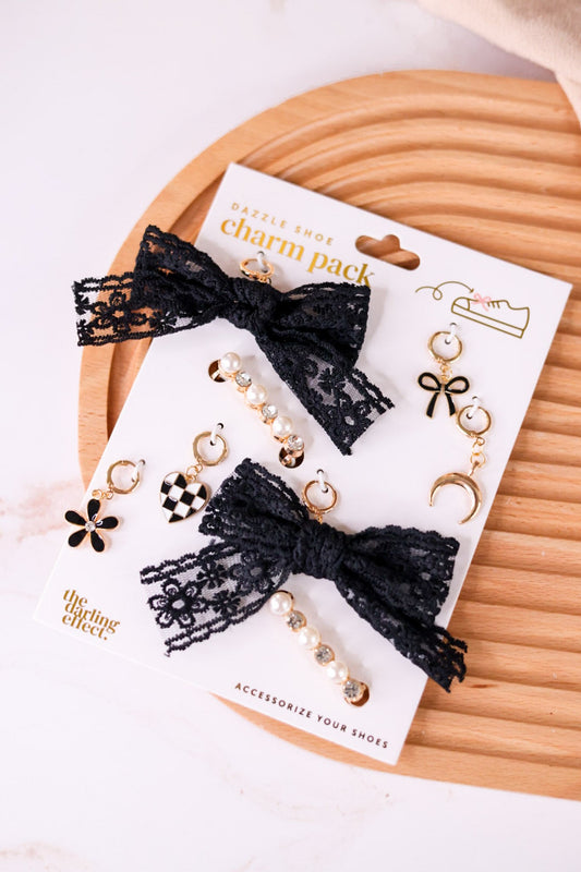 Midnight Moment Shoe Charm Set - Whiskey Skies - THE DARLING EFFECT