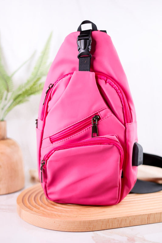Milan Anti Theft Backpack in Pink - Whiskey Skies - CALLA PRODUCT