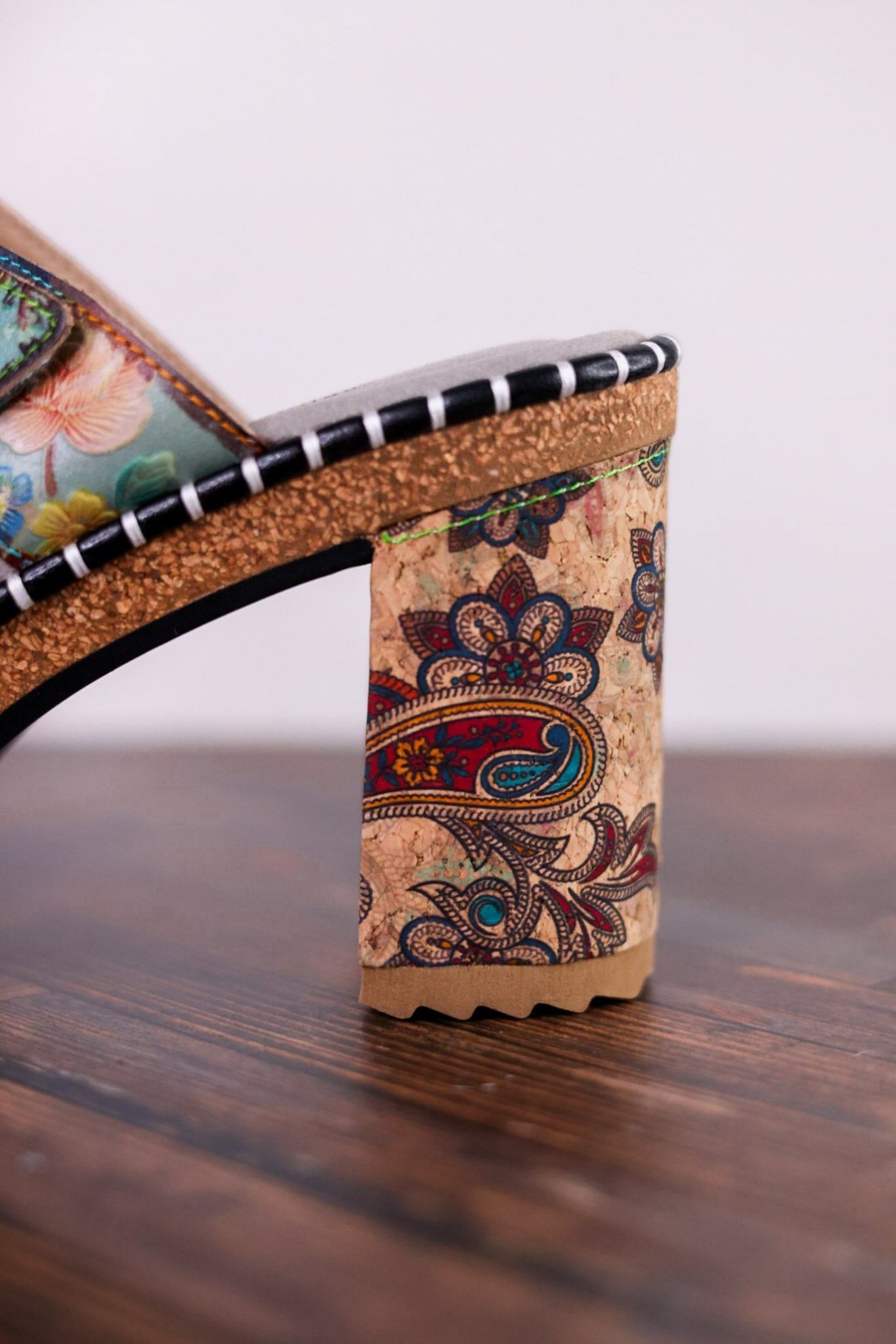 Mile Marker Turquoise Platform Heels - Whiskey Skies - SPRING FOOTWEAR