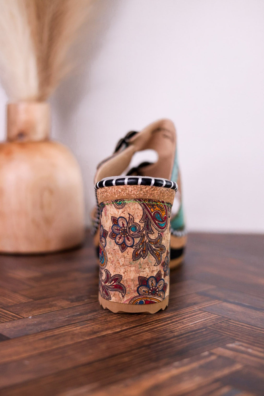 Mile Marker Turquoise Platform Heels - Whiskey Skies - SPRING FOOTWEAR