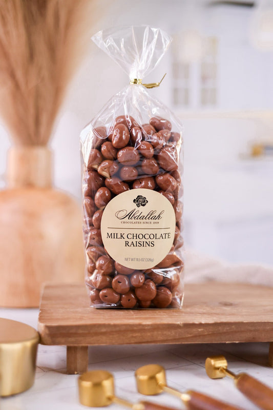 Milk Chocolate Covered Raisins - Whiskey Skies - ABDALLAH CANDIES