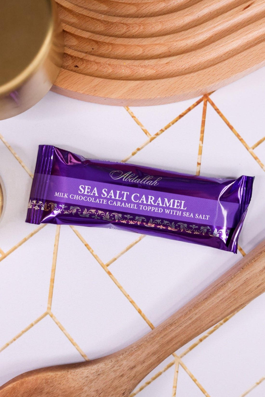 Milk Chocolate Sea Salt Caramel Bar - Whiskey Skies - ABDALLAH CANDIES