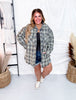 Mineral Washed Long Sleeve Emerald Flannel - Whiskey Skies - OLI & HALI