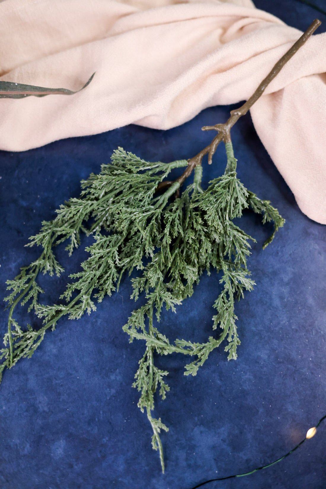 Mini Dark Green Juniper Dripping Garland - Whiskey Skies - WT COLLECTION