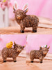 Mini Resin Highland Easter Cow Figures (3 Styles) - Whiskey Skies - SPECIAL T IMPORTS INC