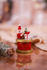 Miniature Wooden Drum Christmas Ornaments - Whiskey Skies - GERSON COMPANIES