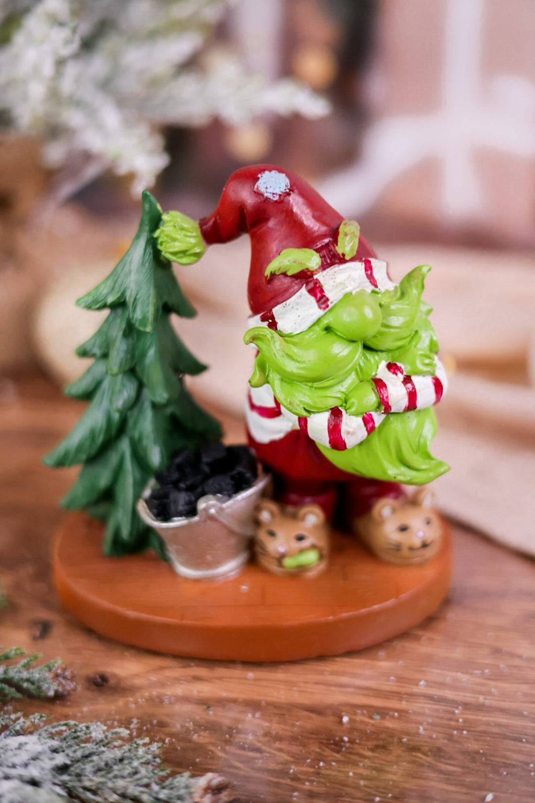 Mischievous Christmas Gnome Resin Figures (3 Styles) - Whiskey Skies - GERSON COMPANIES