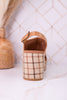 "Miss Carley" Caramel Combo Wedges - Whiskey Skies - CORKYS FOOTWEAR