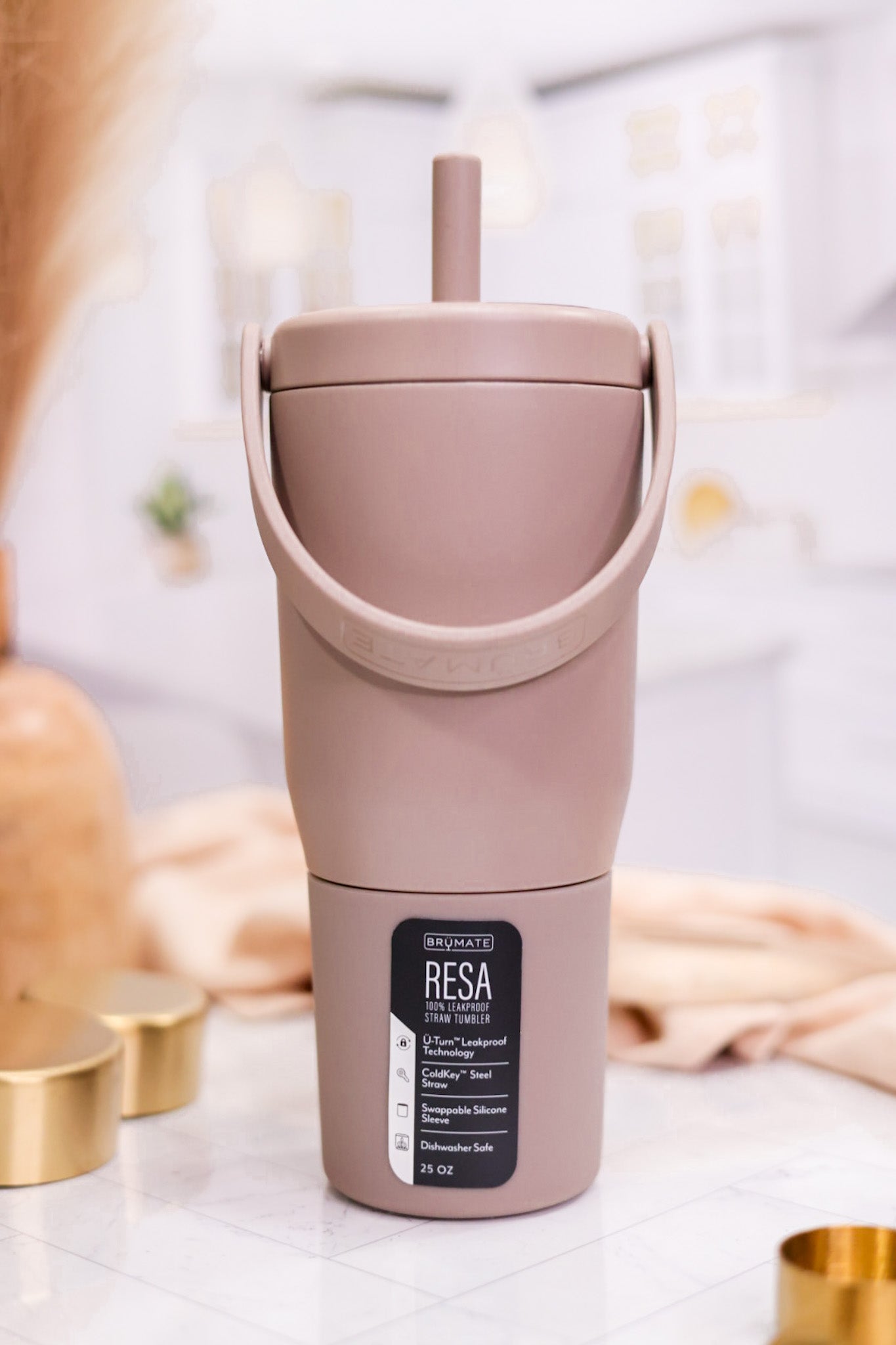 Mocha 25oz Resa Tumbler - Whiskey Skies