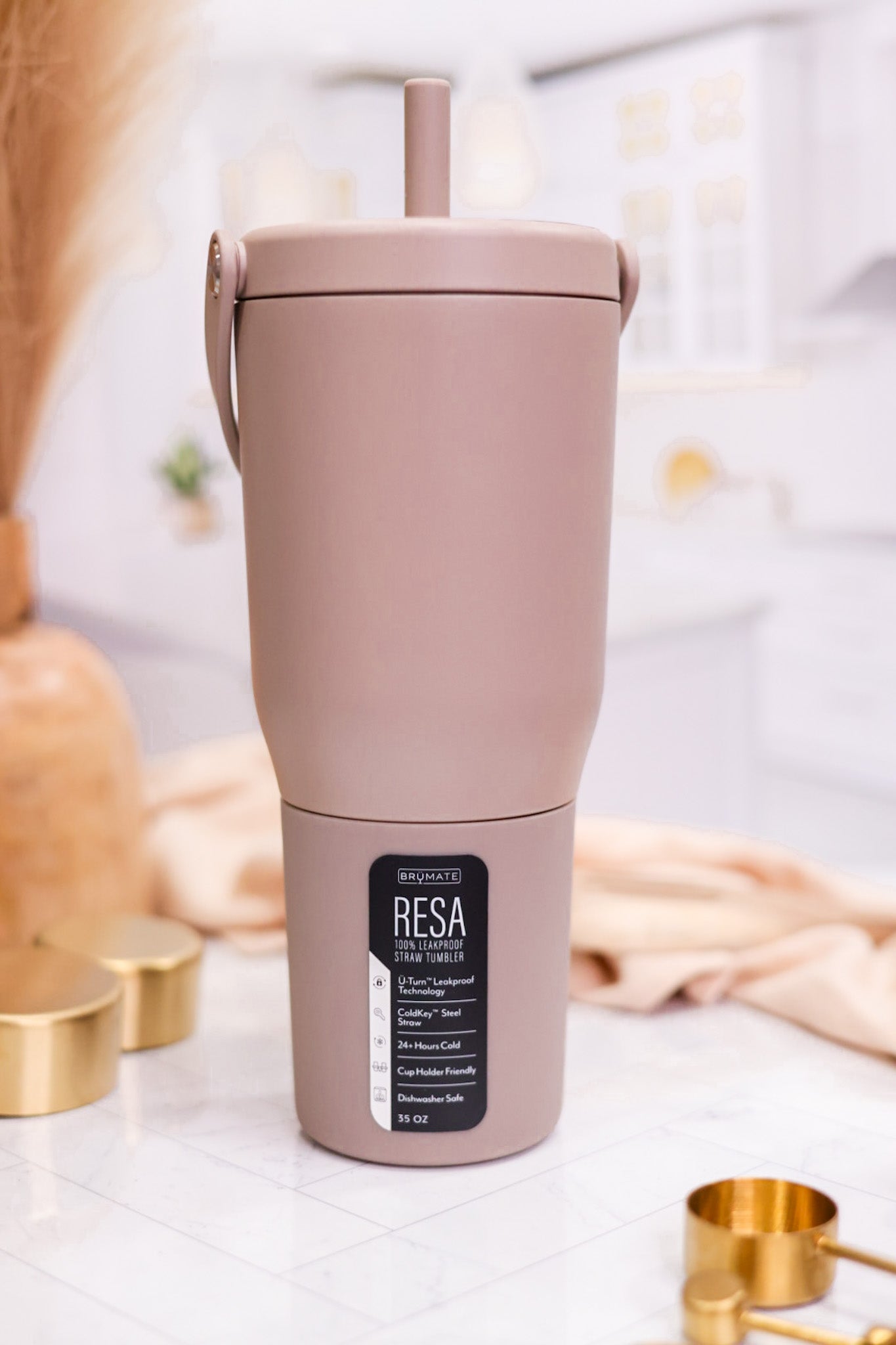 Mocha 35oz Resa Tumbler - Whiskey Skies