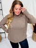 Mocha Dolman Sleeve Top W/ A Draped Neckline - Whiskey Skies - ANDREE BY UNIT