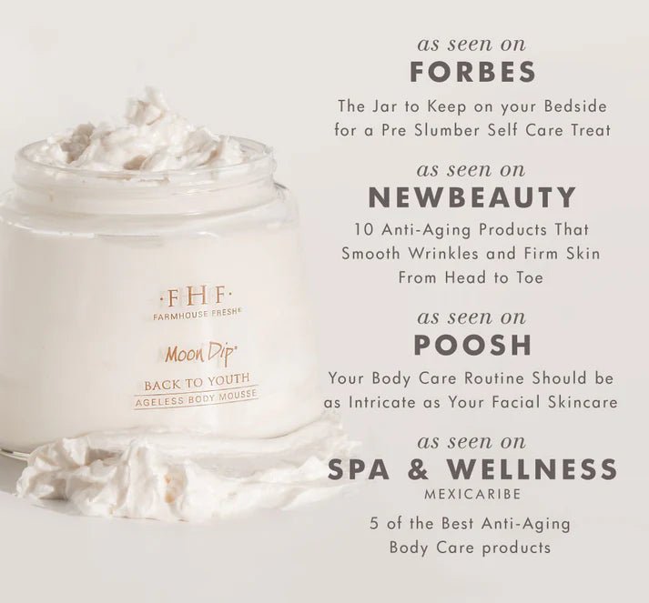 Moon Dip Back to Youth Body Mousse - Whiskey Skies - FARMHOUSE FRESH