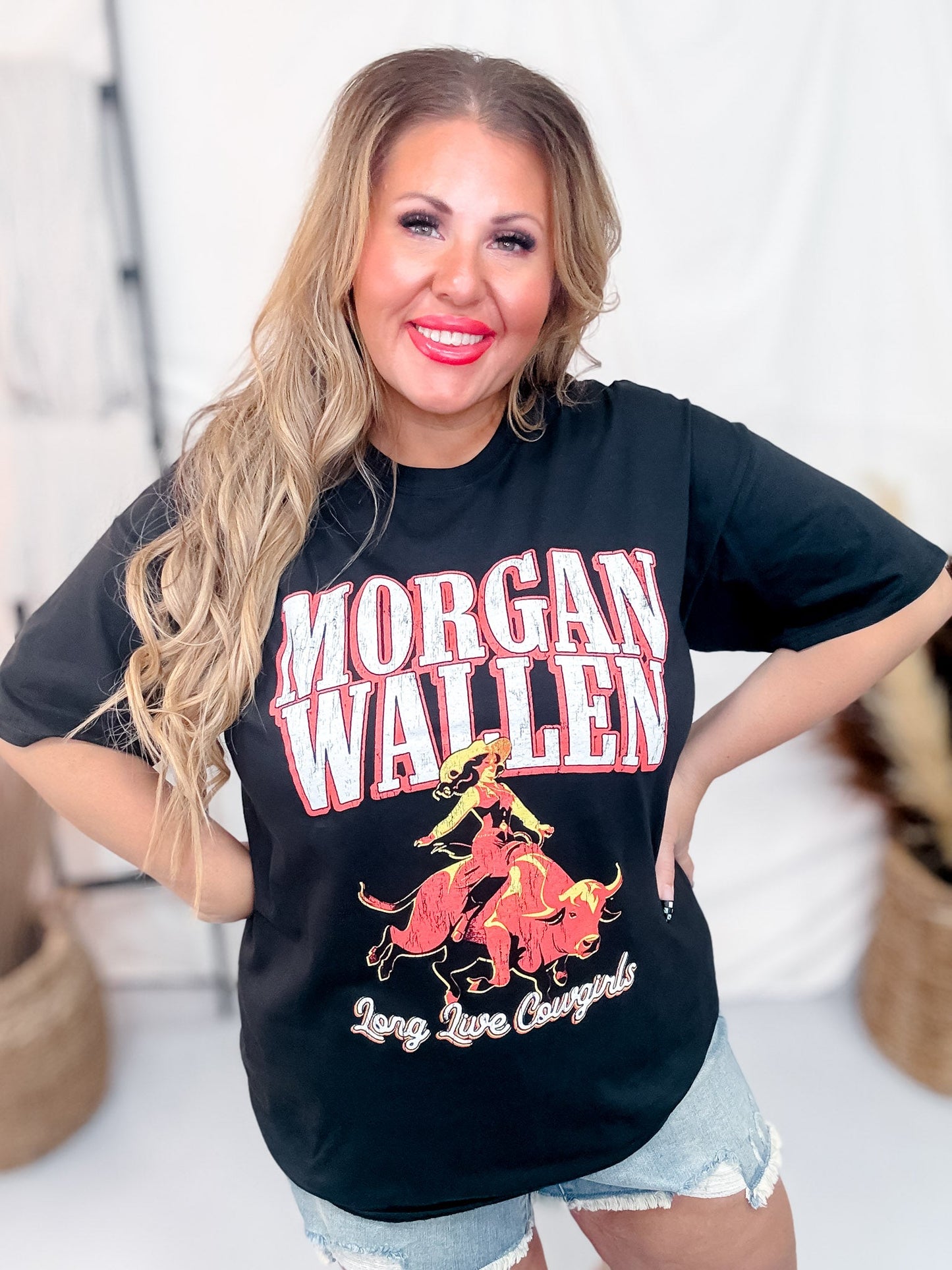 Morgan Wallen Long Live Cowgirls Licensed Graphic Tee - Whiskey Skies - ROCK OFF