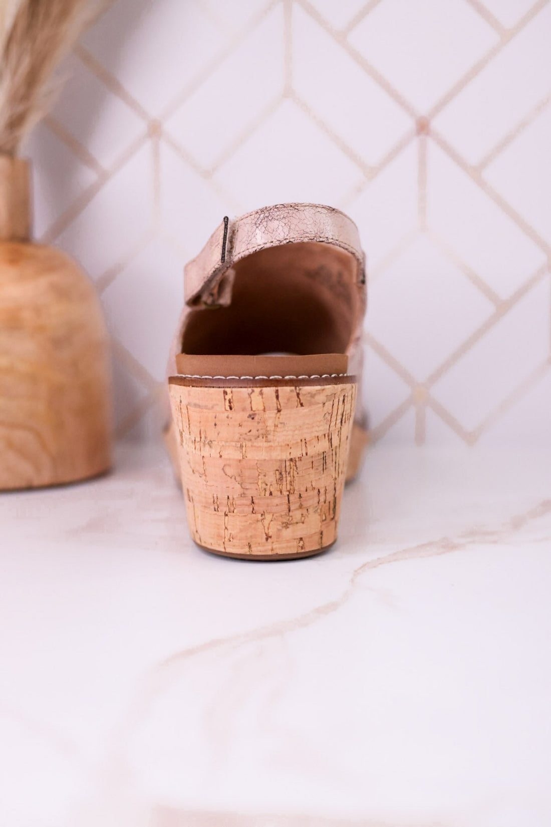 "Most Wanted" Beige Crinkle Wedges - Whiskey Skies - CORKYS FOOTWEAR