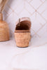 "Most Wanted" Beige Crinkle Wedges - Whiskey Skies - CORKYS FOOTWEAR