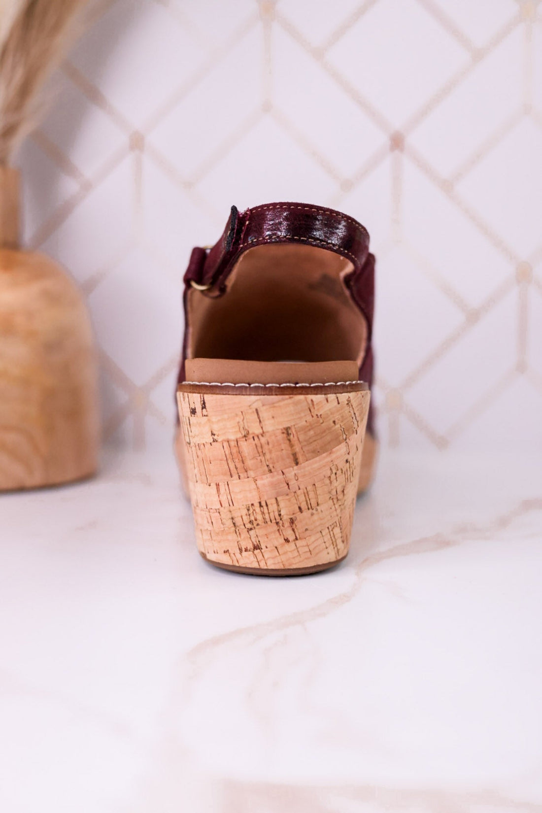 "Most Wanted" Burgundy Crinkle Wedges - Whiskey Skies - CORKYS FOOTWEAR
