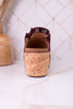 "Most Wanted" Burgundy Crinkle Wedges - Whiskey Skies - CORKYS FOOTWEAR